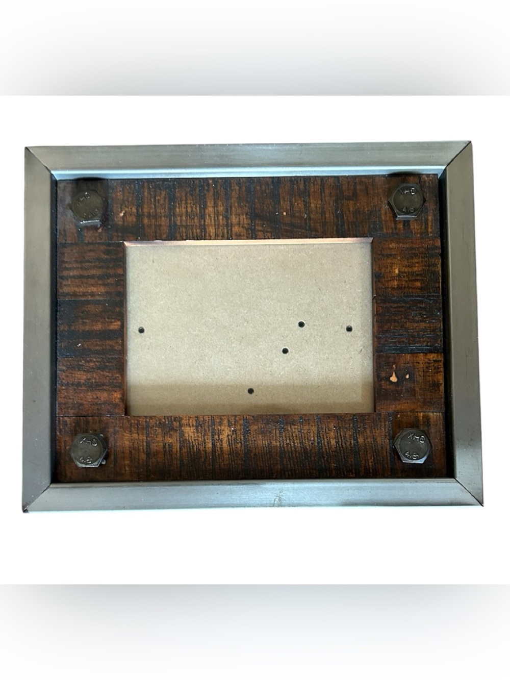 Sturdy, Industrial Rustic Picture Frame !!!!!